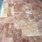 Red Travertin French Pattern